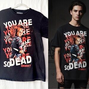 Chucky "You Are So Dead" Horror Graphic Tee - Medium